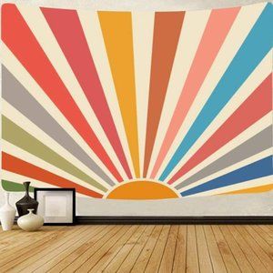 Rainbow Sunrise Wall Decor Tapestry